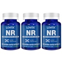 Lovita NR (Nicotinamid Riboside) 350 mg, NAD tillæg med trans- Resveratrol og betain, Promote NAD Plus niveauer, sund aldring, 30 Vegansk enteric- coated kapsler (pakning med 3)