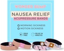 Morgen Sygdom Relief Wristbands MSD 124; Acupressure Anti Kvalme Bands til graviditet Kvalme Relief, Første Trimester Graviditet Essentials (2 sæt) (Medium)