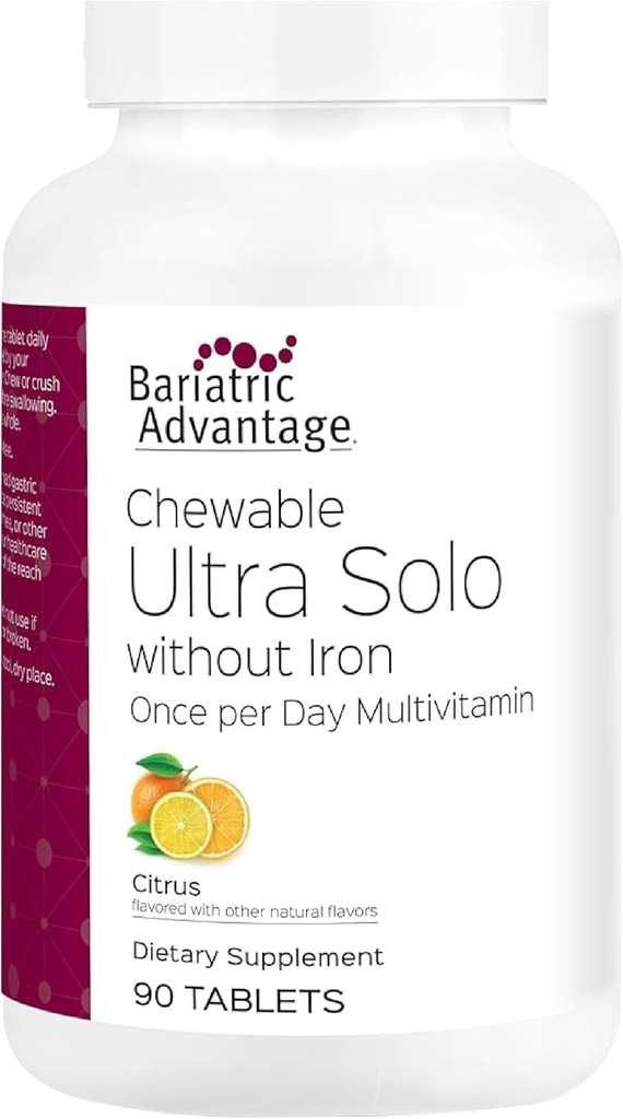 Bariatric Advantage - Chewable Ultra Solo without Iron - Citrus - 90 tabletter - (pakning med 1 stk.)