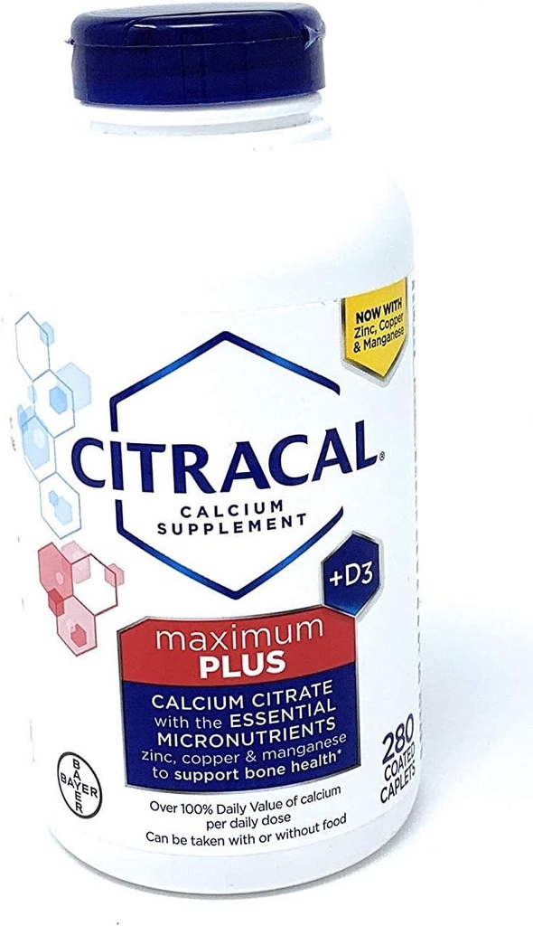 Citracal maximum med D3- vitamin, Limitedd Larger Mezzle - Capsule 280 Tæl i alt