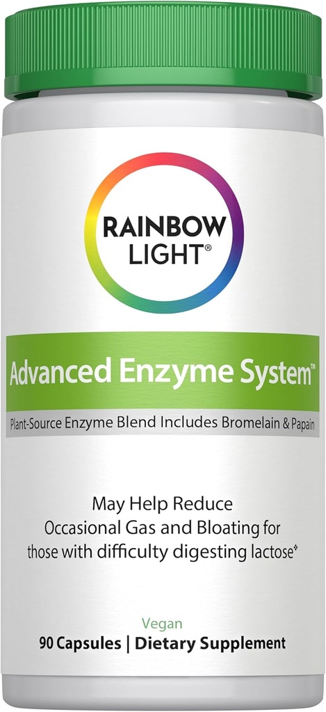 Rainbow Light Advanced Enzyme System Capsules, 90 Count