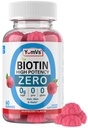 Biotin Gummies Sugar Free - 5.000 mcg høj potens Biotin for hår, hud & negle - Zero Sugar, non-GMO, Gluten Free, Vegansk Hindbær Gummies - 60 Greve