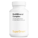 SuperSmart - Multimineral Complex Supplement (Full Spectrum) - med Magnesium, Zink, Bor, Calcium, Chrom, Selenium, Jod, Kalium; Non- GMO & Gluten Free - 90 Vegetariske kapsler