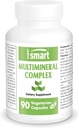 SuperSmart - Multimineral Complex Supplement (Full Spectrum) - med Magnesium, Zink, Bor, Calcium, Chrom, Selenium, Jod, Kalium; Non- GMO & Gluten Free - 90 Vegetariske kapsler