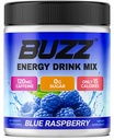 Morgen Buzz Energy Drink Powder - Energi Boost Drink Mix - Sukkerfri energi med antioxidanter - Morgen Kickstart og Sport Nutrition Endurance Produkt - 30 Servering, Blå Hindbær, 8 Ounces