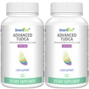 TUDCA leverstøtte Kosttilskud 1200 mg- Tredjeparts Tested- bile Salte til lever Afgift - Høj styrke Formula - Vegan kapsler til lever, Gallablære, Nyre sundhed, 2 Flaske- 120 kapsler