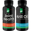 Daiwa Joint and Krill Oil Supplement Pack - Omega 3 Krill Oil Kapsler med urteblend, 2- in-1 Formel