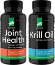 Daiwa Joint and Krill Oil Supplement Pack - Omega 3 Krill Oil Kapsler med urteblend, 2- in-1 Formel
