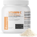 Bronson Buffered C-vitamin Pulver Ascorbinsyre Buffered med natrium Ascorbat Opløselige Fine krystaller - fremmer sund immunsystem og cellebeskyttelse - Kraftfuld antioxidant - 1 kilogram (2,2 Lbs)