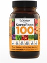 Dr. Schulzes SuperFood 100 - Hver dag Superfood supplement til støtte Samlet Wellness - Mutivitamin Support til cellulær ernæring & energi - Rene ingredienser - Gluten- Free & Dairy- Free - 90 Greve
