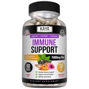 Kaya Naturals Elderberry immunforsvar, Elderberry med zink og C-vitamin til voksne Vitaminer, Probiotika & gurkemeje 1000mg immunsystem Booster Sambucus kapsler - 60 Greve