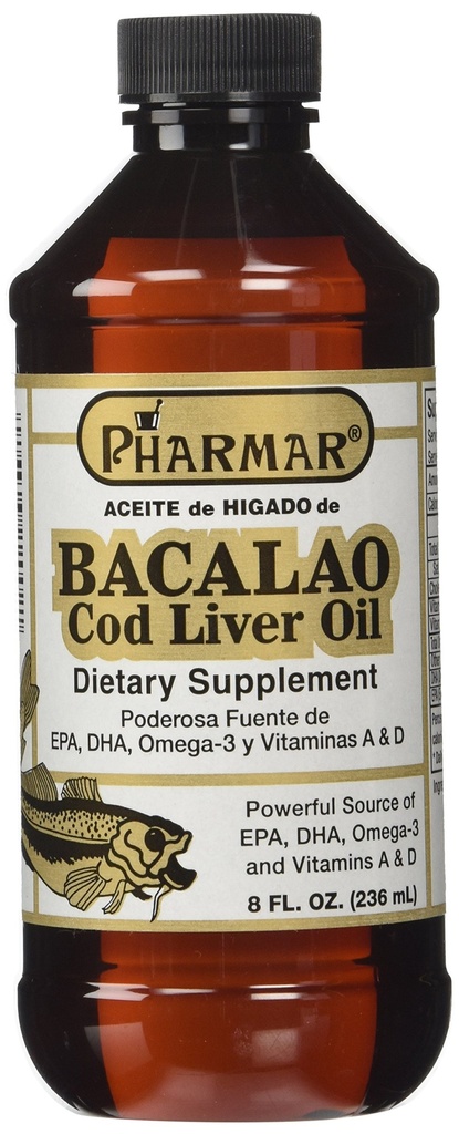 Pharmark Aceite De Higado De Bacalao Cod Lever Oil (8 Ounce)