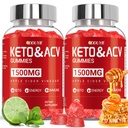 Keto ACV Gummies for Weight Loss - 1500mg Keto ACV Gummies Advanced Weight Loss - with Pomegranate Beetroot & Vitamin B12 B6 - GMO Free & Made in USA - 120 Count (2 Pack)