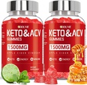 Keto ACV gummier til vægttab - 1500mg Keto ACV gummier avancerede vægttab - med Pomegranat Beetroot & vitamin B12 B6 - GMO Free & Made in USA - 120 Greve (2 Pack)