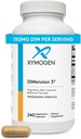 XYMOGEN Dimension 3 - Diindolylmethan DIM supplement med Curcumin + BioPerine - understøtter sund østrogen Detox, Hormonal balance for kvinder og mænd - overgangsalder Relief + PMS support (240 kapsler)
