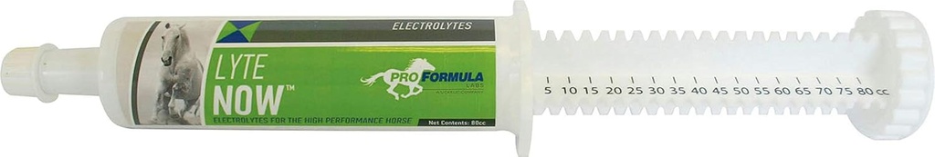 Uckele Lyte nu sprøjte til heste - Full Spectrum Electrolyte Paste til heste - Equine Mineral Fluid Replenison - 3 Doser - 80 CC
