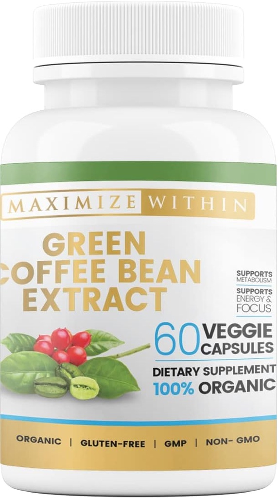 Maksimere Indenfor Green Coffee Bean Extract, 60 ct
