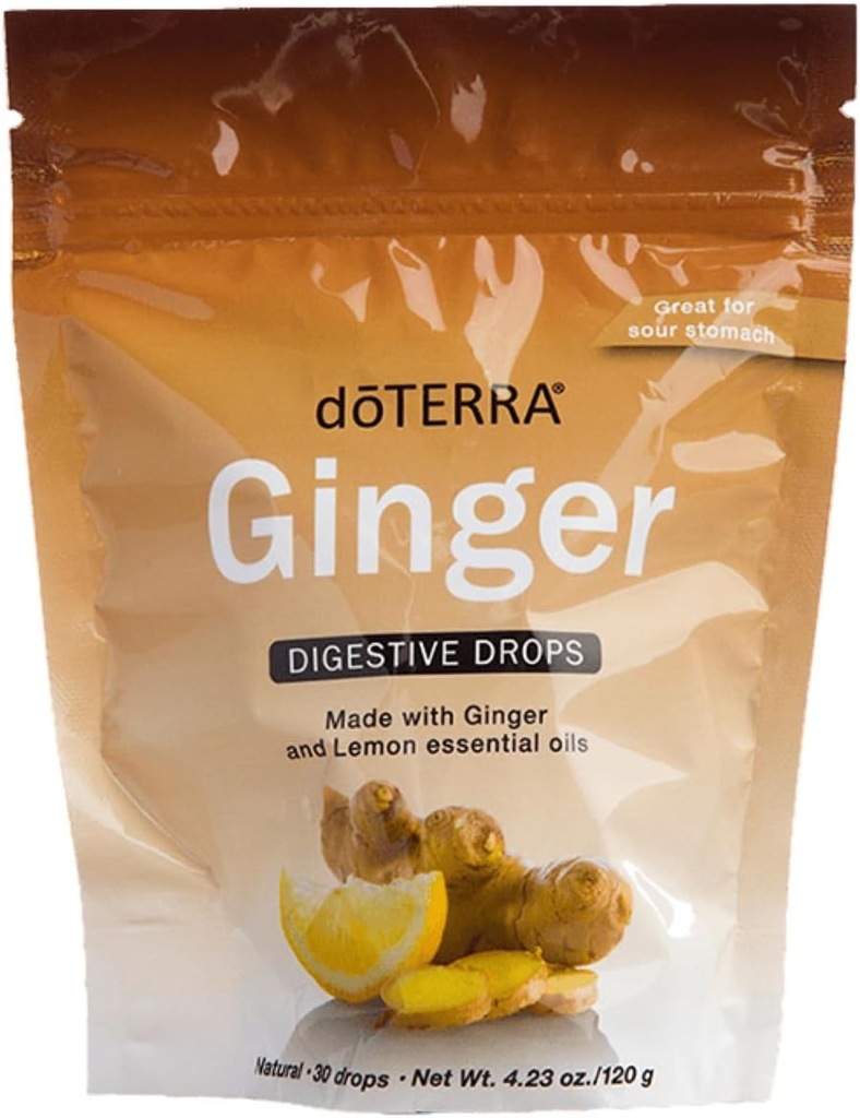 Doterra Ginger Hals fordøjelsesdråber 30 Count Bag