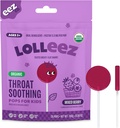Lolleez Organic Lollipops for Kids Sore Hals Relief, Blandet Berry Perfekt til lindring A Sore Hals Mens smagfulde, Blandet Berry Flavor, 28 Greve