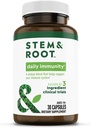 Stem & Root Daglig Immunitet Herbal tillæg med zink, & BeniCaros - Understøtter et sundt immunsystem - drevet af planter, 30 Pack