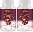 Urolithin A Supplement 1500mg - Avanceret Urolithin Formel med Probiotic & Prebiotic Complex og 30% Pomegranate Extract - for Energy, Mitokondriel & Antioxidanter - 120 Softgels (2 flasker)