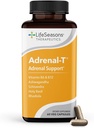 LifeSeasons Adrenal- T - Adrenal Træthed Support - Hjælper Lavere Cortisol - Undgå Burnout - Aids Stress Management - Energizing - med Ashwagandha Adaptogens - 60 Kapsler