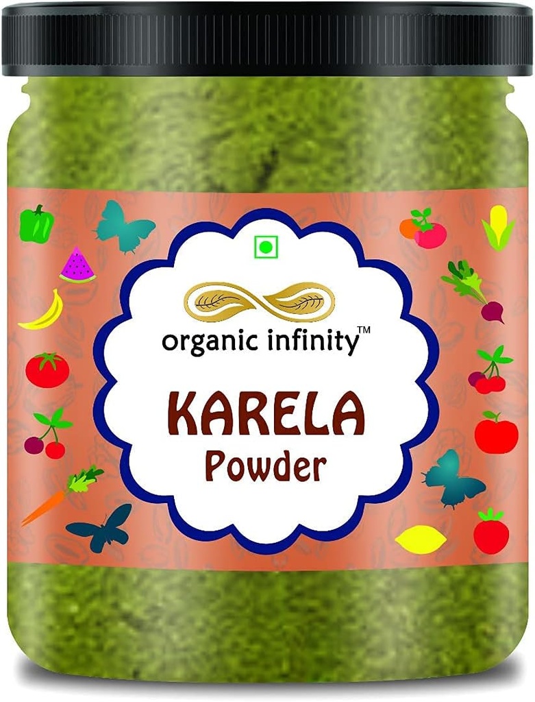 Karela pulver, Bitter Melon pulver, Drikkevarer Spiselige Pimples Hårvækst Vægttab Juice - 200 GM