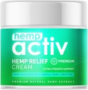 Hamp Cream, letvægts fugtgivende formel med Hamp, Menthol, MSM & Arnica, 4 Fl Oz