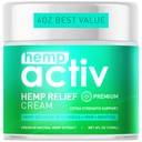 Hamp Cream, letvægts fugtgivende formel med Hamp, Menthol, MSM & Arnica, 4 Fl Oz