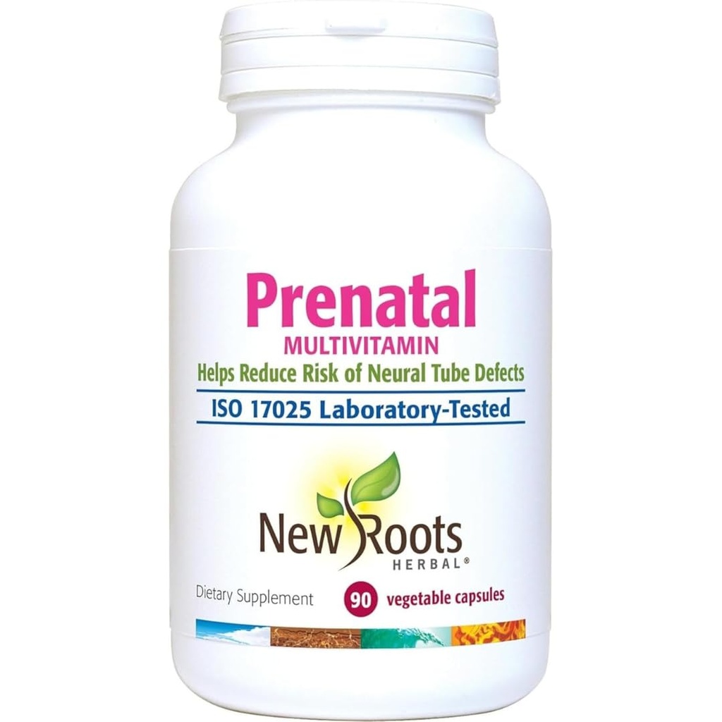 Nye Rødder Mex124; Prenatale Vitamin og Min til Kvinder med Folate & Iron, Calcium, og mere Mex124; Komplet Multivitamin med 23 Væsentlige Kosttilskud - Alle Stammer Graviditet Support & Postnatal (90 Kapsler)
