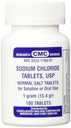 Natriumchlorid tabletter 1 Gm, USP normale salttabletter - 100 tabletter