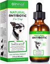 Naturlig Hund Antibiotika Supplement - Urte Antibiotika Drops til immun, Allergi & hudstøtte - Itchy Skin, Øre & Hot Spot Relief - for alle racer