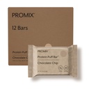 ProMix Nutrition Protein Puff Bars, 12- Pack - Chokolade Chip - Marshmallow Crispy Treat - Great Tasting & Sund On Go Snack - High Protein & Low Calorie - Non- GMO & fri fra gluten, soja, & Corn