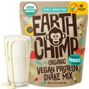 EarthChimp Organic Vegan Protein Powder - med Probiotika - Ikke GMO, Dairy Free, Non Whey, Plant Based Protein Powder for Women and Men, Gluten Free - 52 Servering 64 Oz (Plain & Unsweeted) No Scoop