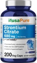 NusaPure Strontium 680 mg 200 Vegetariske Caps (ikke- GMO, Vegan)