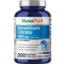 NusaPure Strontium 680 mg 200 Vegetariske Caps (ikke- GMO, Vegan)