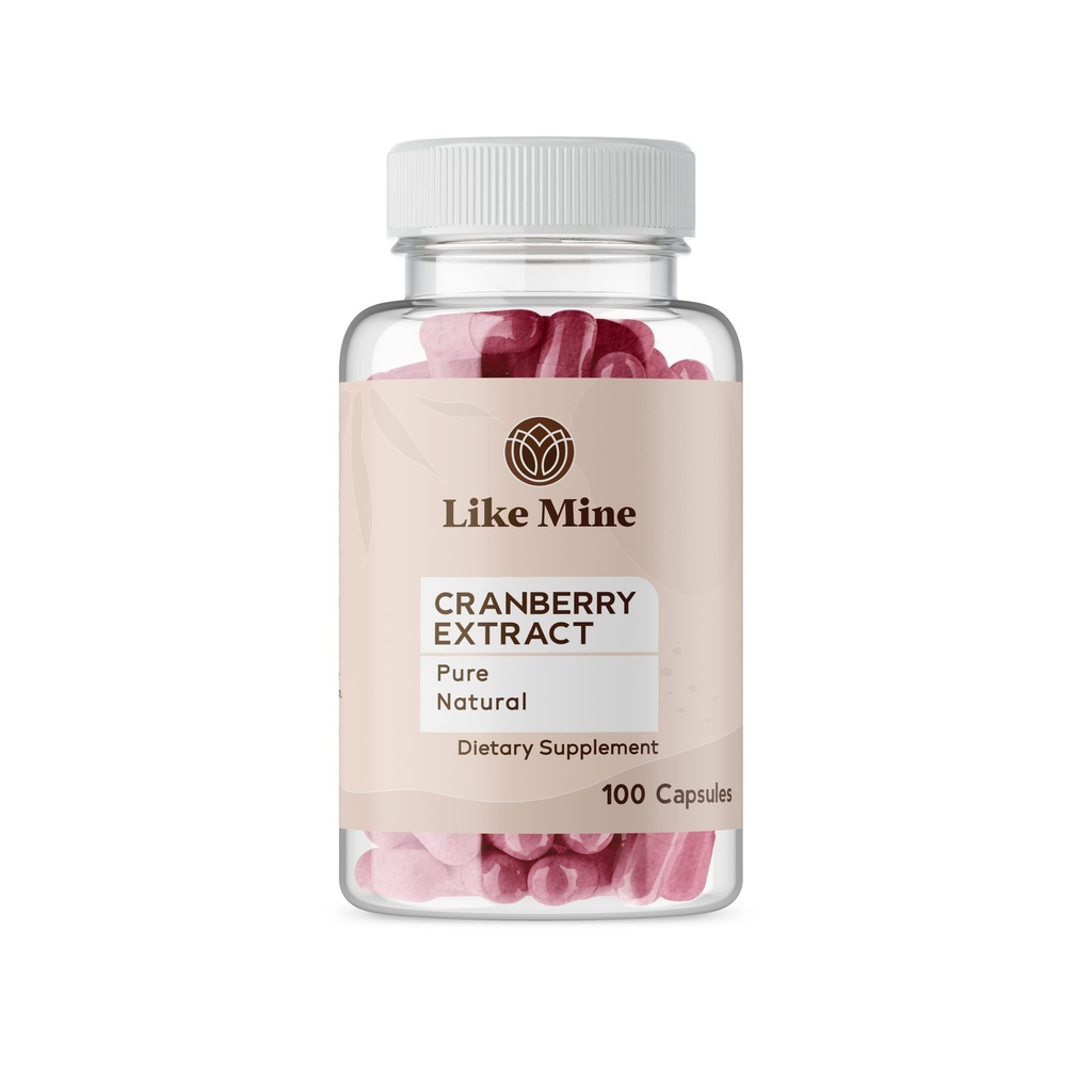 Ligesom mine Cranberry Extract (100 kapsler) Pure, Ingen tilsætningsstoffer, Enkelt Ingrediens (100 Greve)