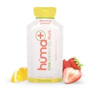 Huma Plus (Double Electrolytes) - Chia Energy Gel, Jordbær Lemonade, 12 Gels, 25mg Koffein - Mave Friendly, Real Food Energy Gels
