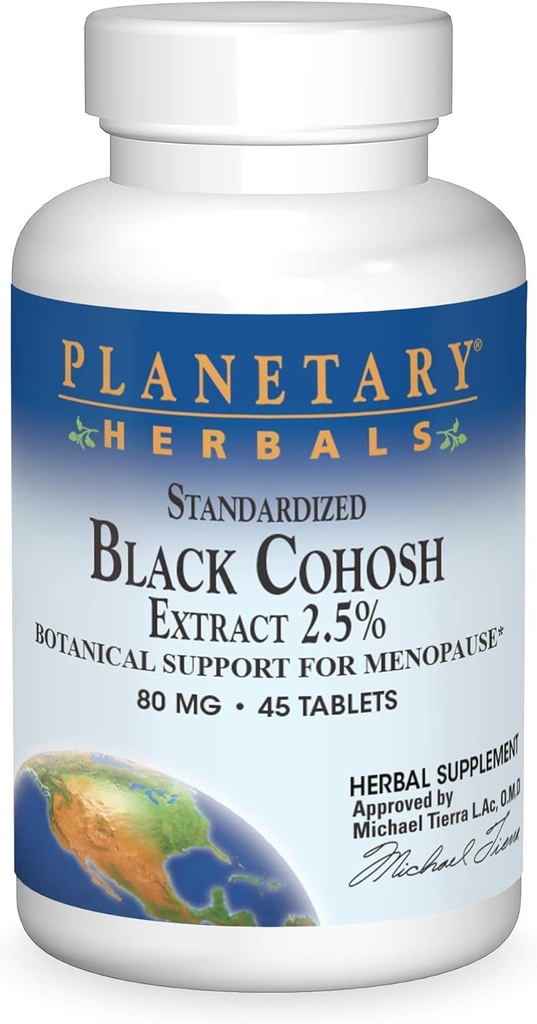 Planetariske Herbals Standardized Black Cohosh Extract 2.5 Tabletter, 45 stk.