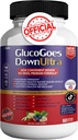 Gluco Goes Down Ultra Kosttilskud, 60 kapsler, maksimal styrke, understøtter sunde blodsukkerniveauer, optimerer den samlede sundhed - pakke med 1