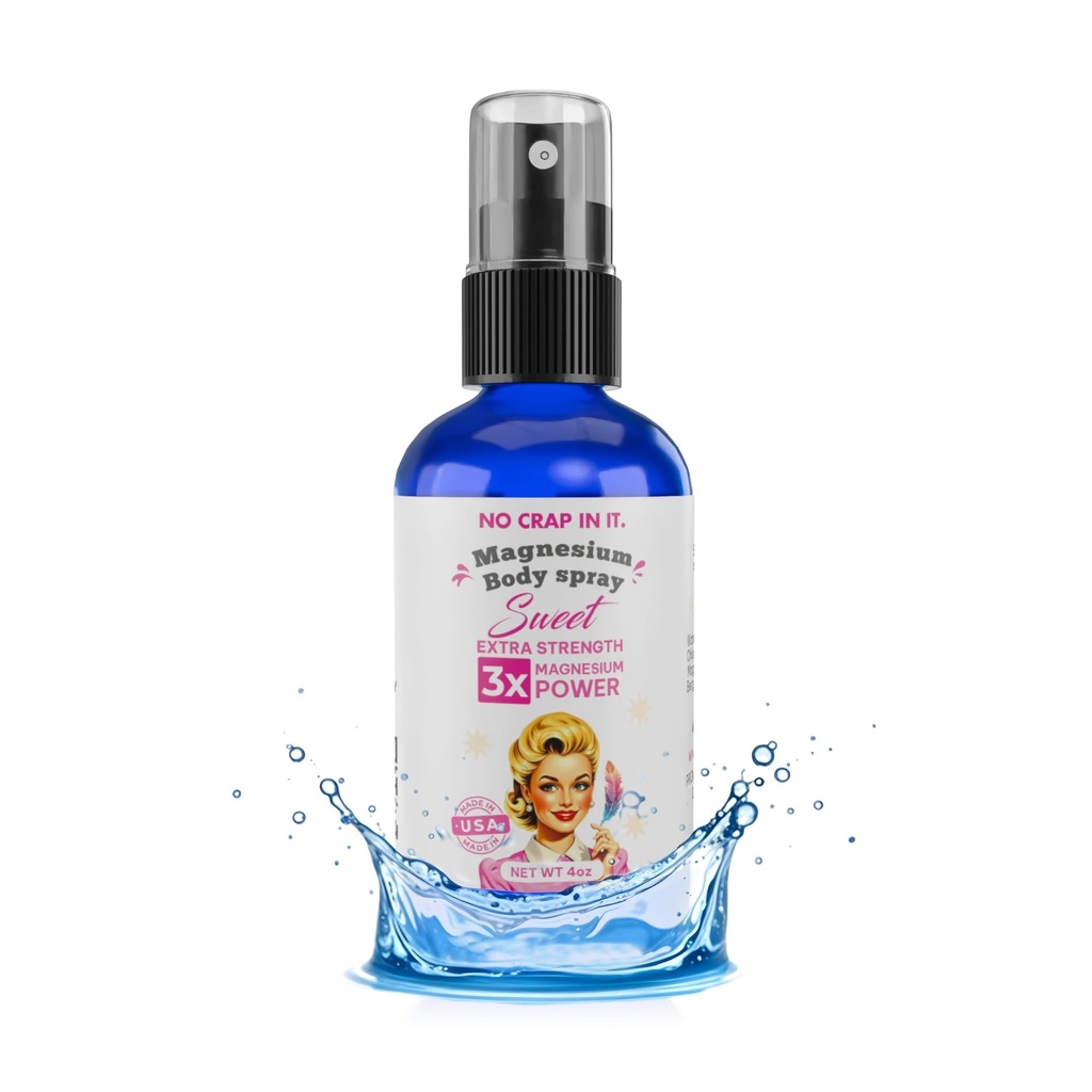 No Crap In It Magnesium Spray, Triple Action!- Your Way to Wellness | Immediate Relief with Our Unique Magnesium Glycinate, Citrate, Chloride Blend Spray (Sweet)
