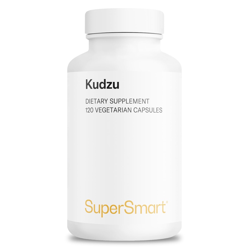 Supersmart - Kudzu Extract 500 mg Full Spectrum - Kraftfuld Herbal Extract Antioxidant - 124; Non- GMO & Gluten Free - 120 vegetariske kapsler