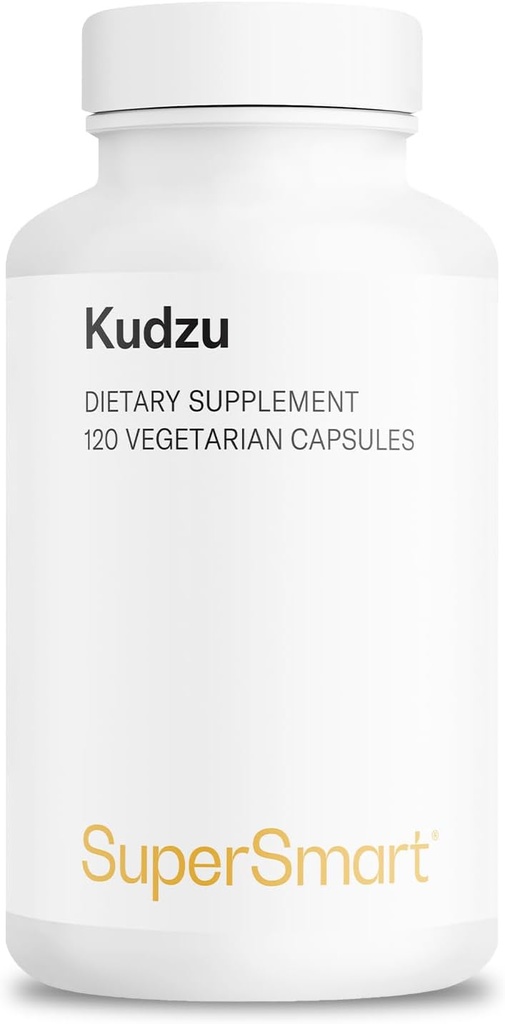 Supersmart - Kudzu Extract 500 mg Full Spectrum - Kraftfuld Herbal Extract Antioxidant - 124; Non- GMO & Gluten Free - 120 vegetariske kapsler