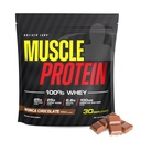 COLOSSAL LABS Muscle Protein Whey Powder [5 lbs / pakke med 1] - Cold Filtreret, 25g Pure Protein, 6,6g BCAA (Packaging May Vary) (5LB, chokolade)