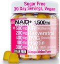 1500mg NAD + Sugar Free Gummies against 124; NAD + Plus NR TMG ALA Trans- Resveratrol Fiskein Kosttilskud
