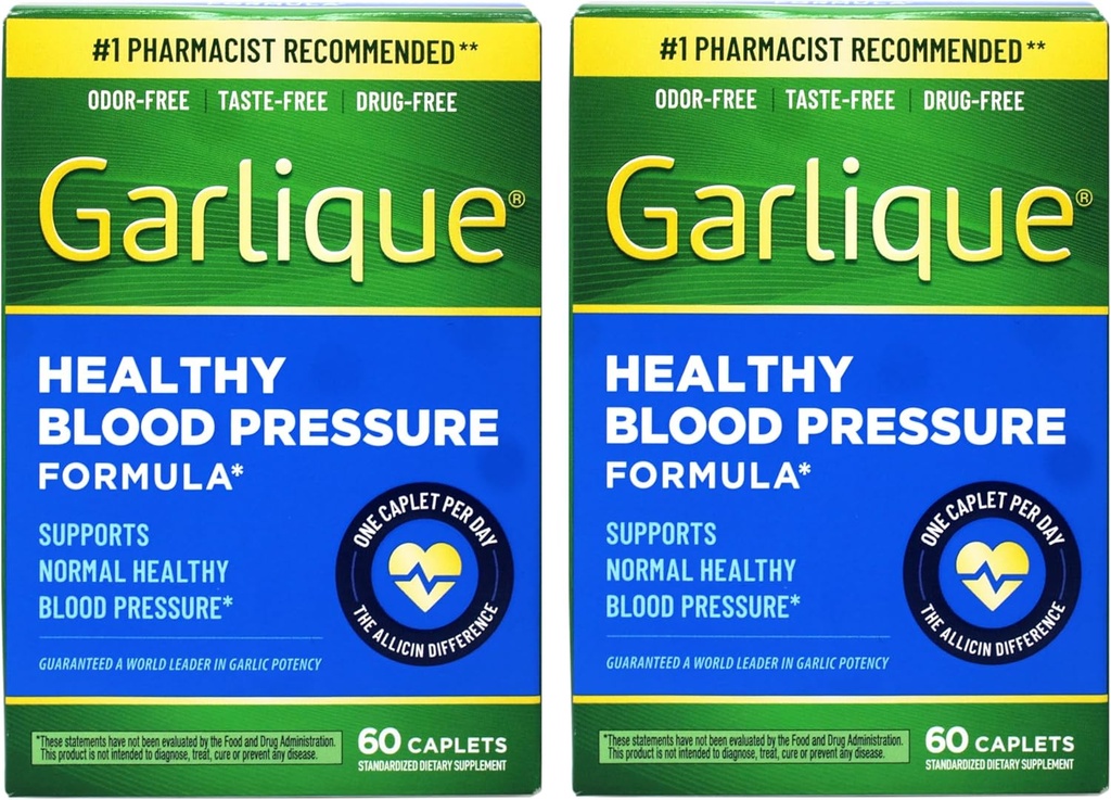 Garlique Sund blodtryksformel 60 ct (60 greve (pakke med 2))