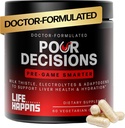 Life Happns Pour beslutninger lever sundhed supplement med mælk tidsel, vitamin B6, elektrolyter - Understøtter hydrering og inddrivelse, 60 kapsler