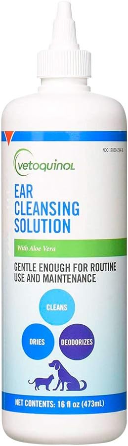 Vetoquinol Ear Cleansing opløsning til hunde og katte - 16oz