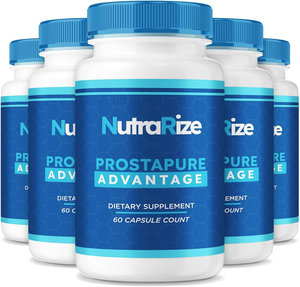 (5 Pack) Prostapure kapsler, Prostapure Advantage Prostata supplement, Official All- Natural Advanced Formel, Maksimal styrke piller til at støtte samlet sundhed, Prosta Pure Anmeldelser (300 kapsler)