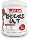 5% Nutrition Rich Piana Knocked Out Natural Sleep Aid MSD 124; Post- Workout Recovery & Deep Sleep Supplement MSD 124; GABA, Melatonin, Kamille, Tyrosin, 5-HTP, & Mere MSD 124; 8.4 oz, 30 Servering (Hot Chocolate)